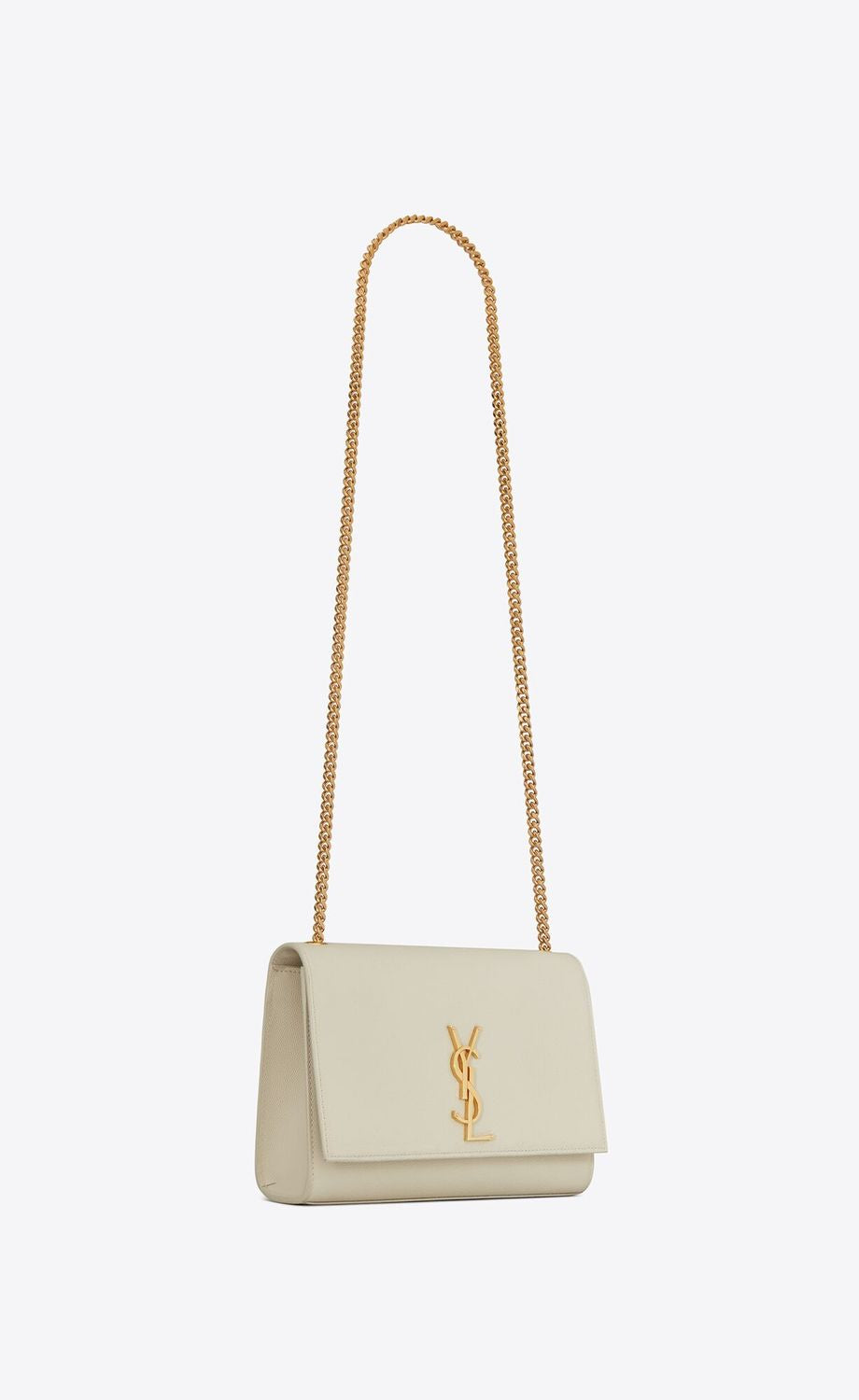 SAINT LAURENT Beige Calf Skin Shoulder & Crossbody Bag for Women