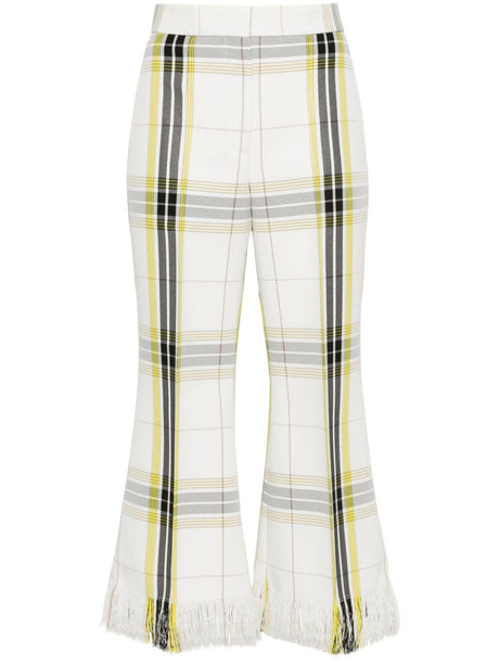 MSGM Check Print Pants for Women - SS24 Collection