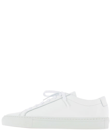 COMMON PROJECTS White Leather Low Top Sneakers for Women - 2.5cm Height