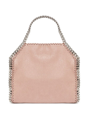 STELLA MCCARTNEY Small Falabella Purple Shoulder Bag in Organic Cotton and Recycled Materials
