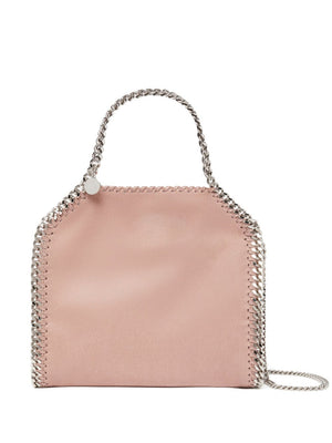 Túi xách nhỏ nhắn Stella McCartney Falabella Mini Tote Handbag với dây đeo bằng kim loại màu bạc