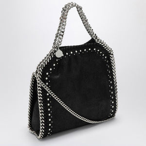 STELLA MCCARTNEY Mini Black Falabella Tote with Stud Accents