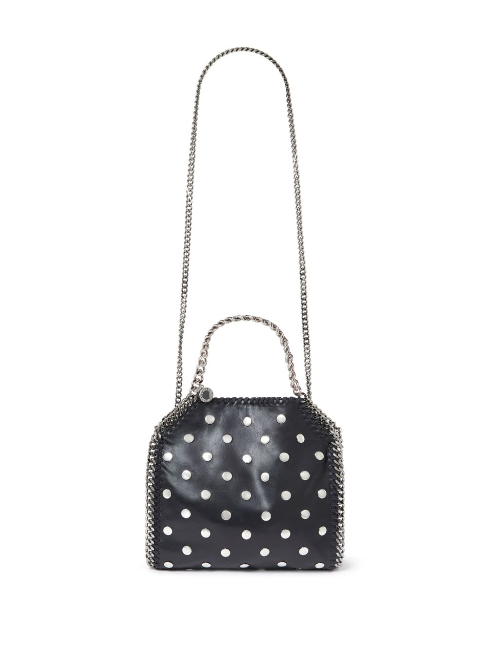 STELLA MCCARTNEY Mini Studded Silver-Tone Chain Tote