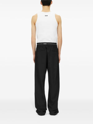 MSGM Logo Waistband Lounge Trousers for Men - Fall/Winter 2024