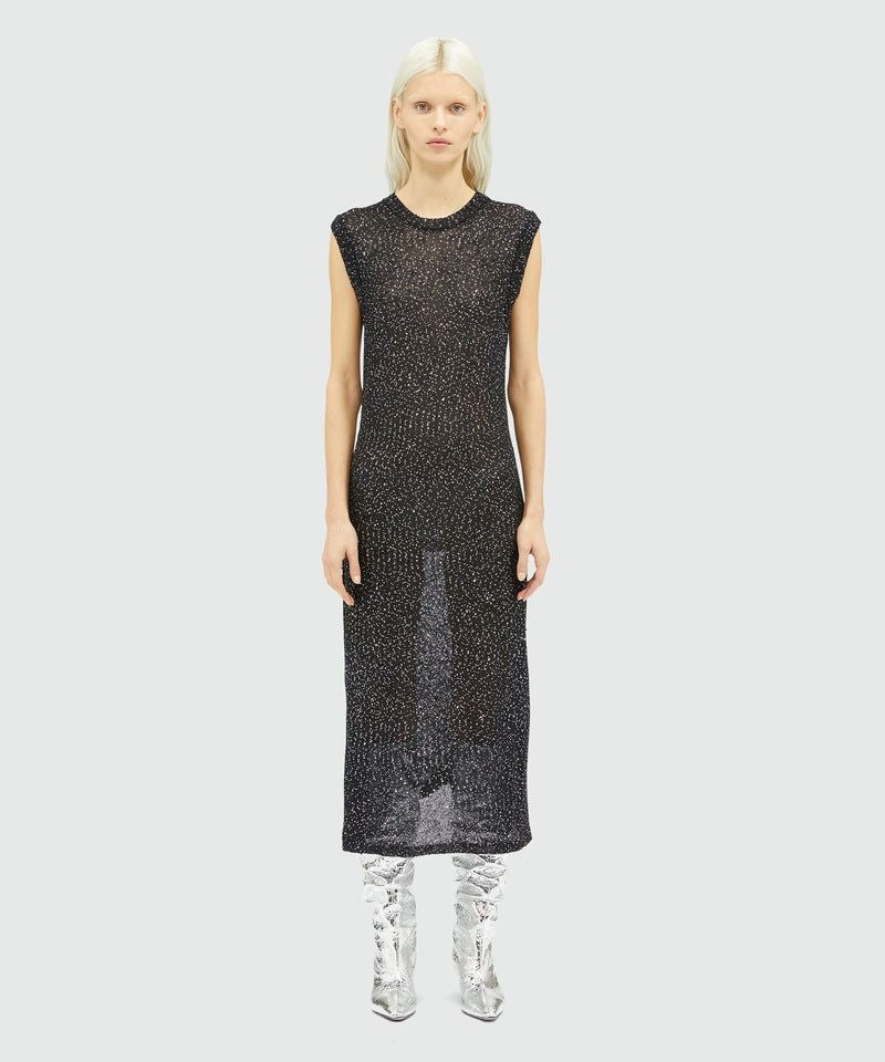 MSGM Chic Black Knitwear Dress