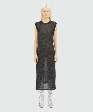 MSGM Chic Black Knitwear Dress