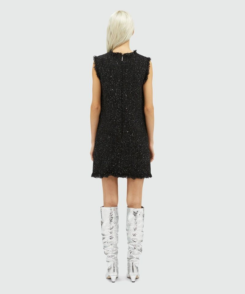 MSGM Chic Black Mini Suit Dress