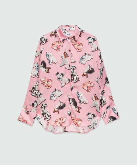 MSGM Elegant Blush Mini Shirt for Women