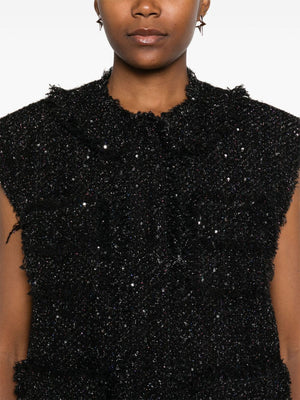 MSGM Lurex Detail Gilet - Women's Vest for FW24