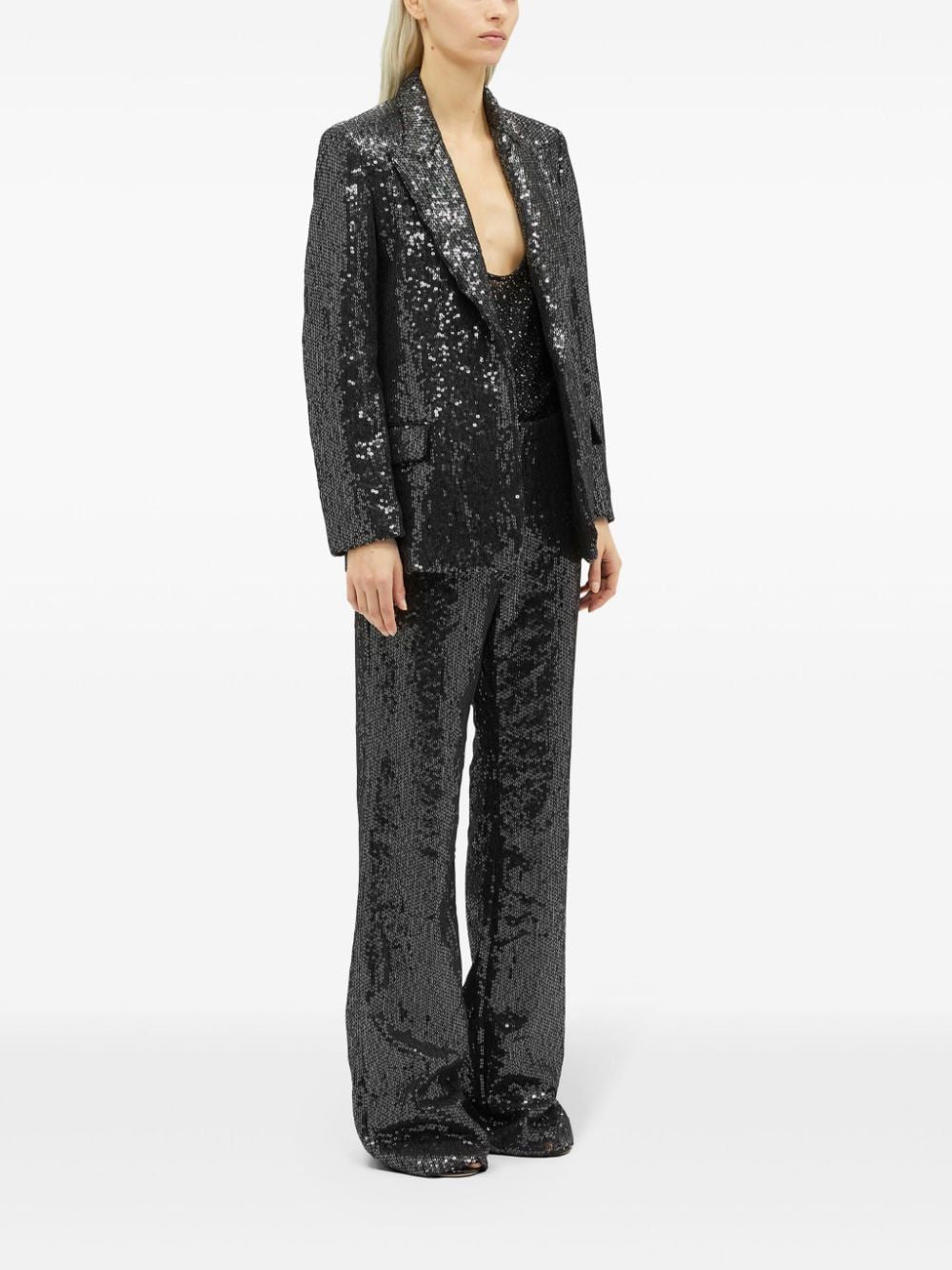 MSGM Chic Women's Black Trousers for FW24