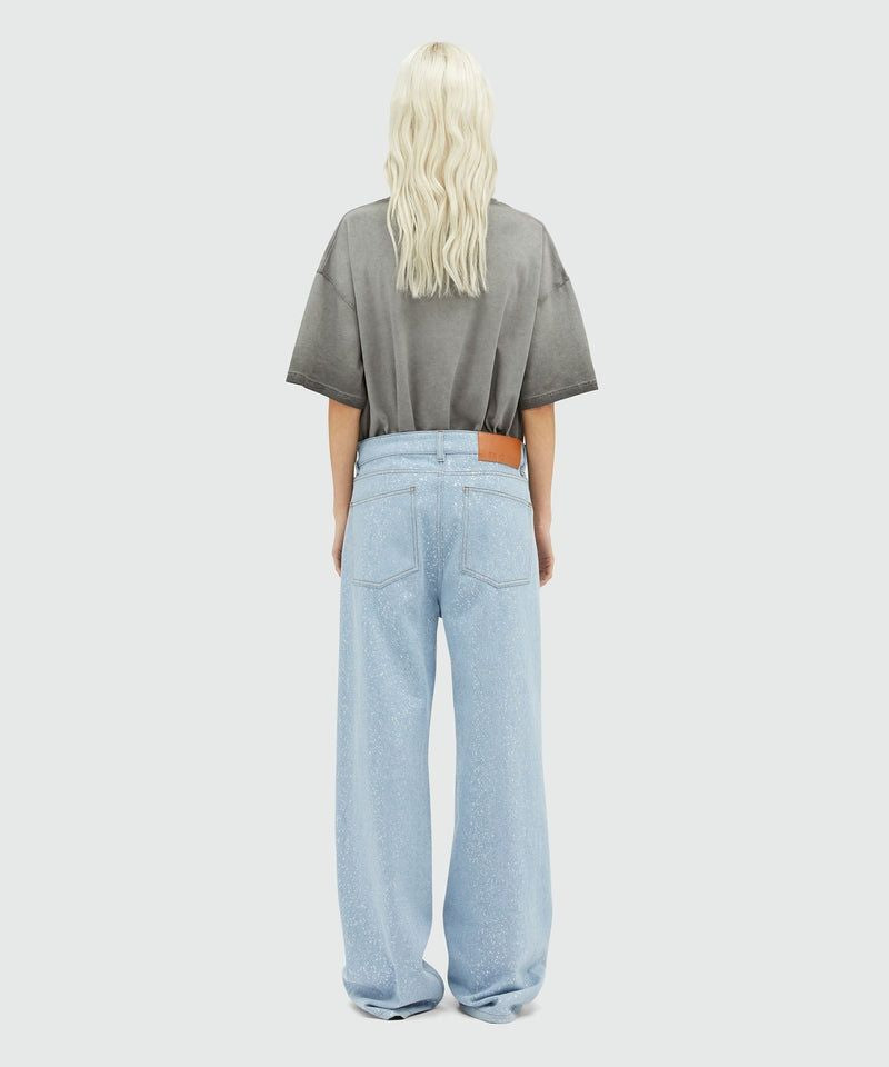 MSGM Chic Light Blue Trousers for Women