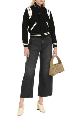 SAINT LAURENT Luxurious Beige Wool Jacket for Women - SS24 Season