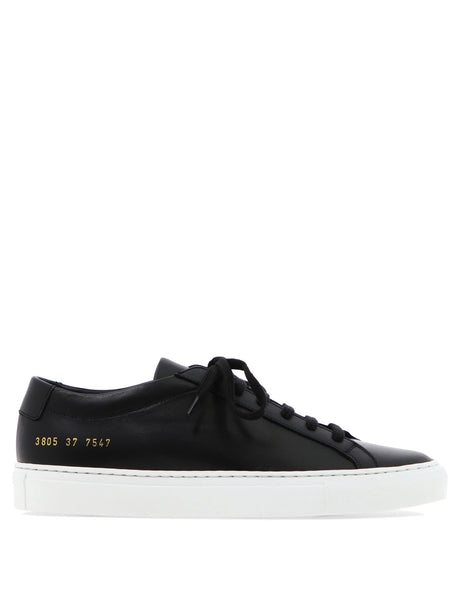 COMMON PROJECTS Black Leather Sneakers for Women - FW23 Collection