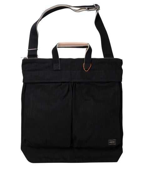 PORTER YOSHIDA Noir 2-Way Helmet Tote Handbag (41.5x43x1 cm)