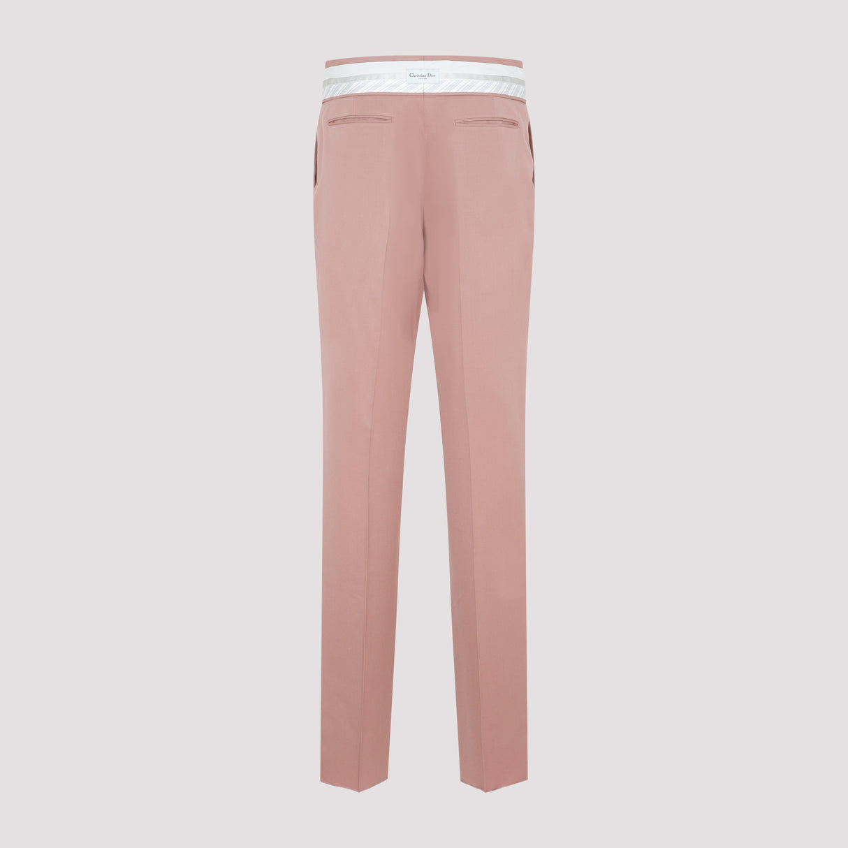 DIOR HOMME Luxurious Wool Pants in Pink & Purple for Men