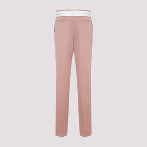 DIOR HOMME Luxurious Wool Pants in Pink & Purple for Men