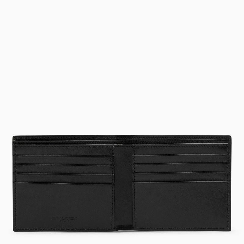 SAINT LAURENT Men's Bi-Fold Leather Wallet - SS24 Collection