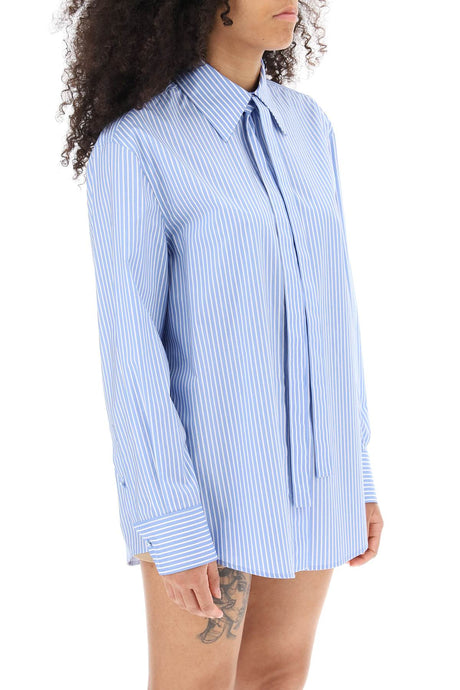 VALENTINO GARAVANI Striped Poplin Shirt in Mixed Colours