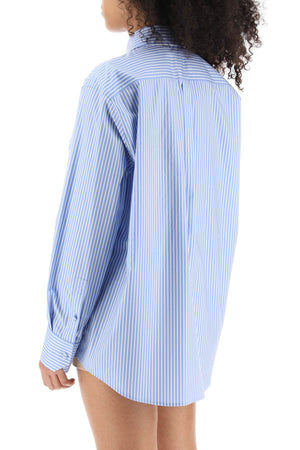 VALENTINO GARAVANI Striped Poplin Shirt in Mixed Colours