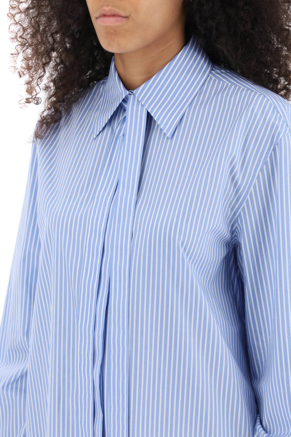 VALENTINO GARAVANI Striped Poplin Shirt in Mixed Colours