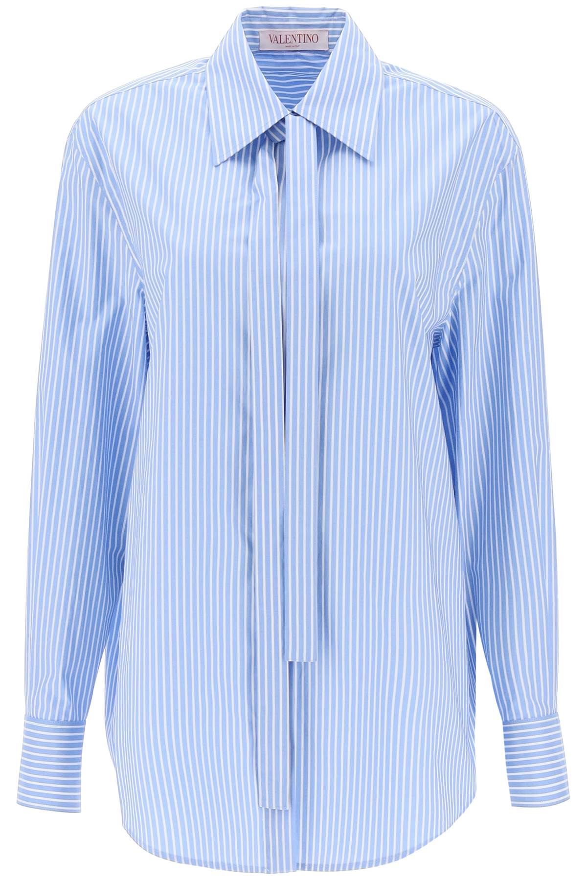 VALENTINO GARAVANI Striped Poplin Shirt in Mixed Colours