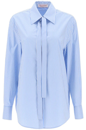 VALENTINO GARAVANI Striped Poplin Shirt in Mixed Colours