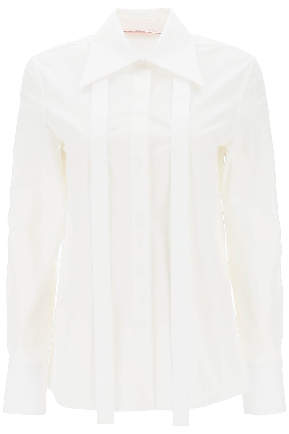 VALENTINO GARAVANI White Cotton Poplin Shirt for Women - FW23 Collection