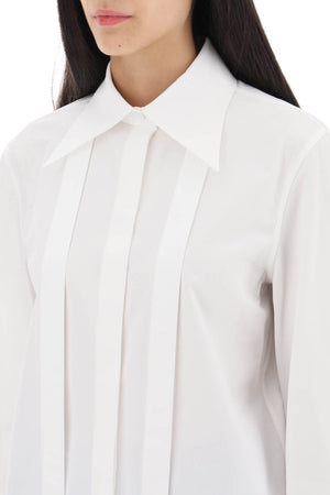 VALENTINO Crisp White Button-Up Blouse for Women - FW23 Collection