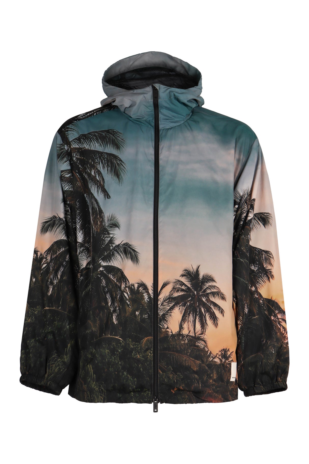 EMPORIO ARMANI Men's Nylon Jacket with All Over Print and Adjustable Drawstring Hem - SS24 Collection