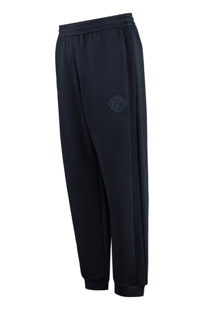 GIORGIO ARMANI Navy Technical Fabric Pants for Men - SS24 Collection