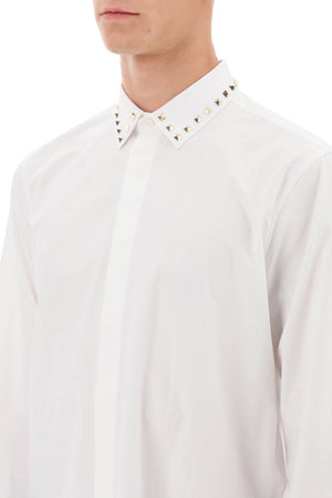 Men's Rockstud Untitled Studs Shirt from Valentino Garavani's FW23 Collection