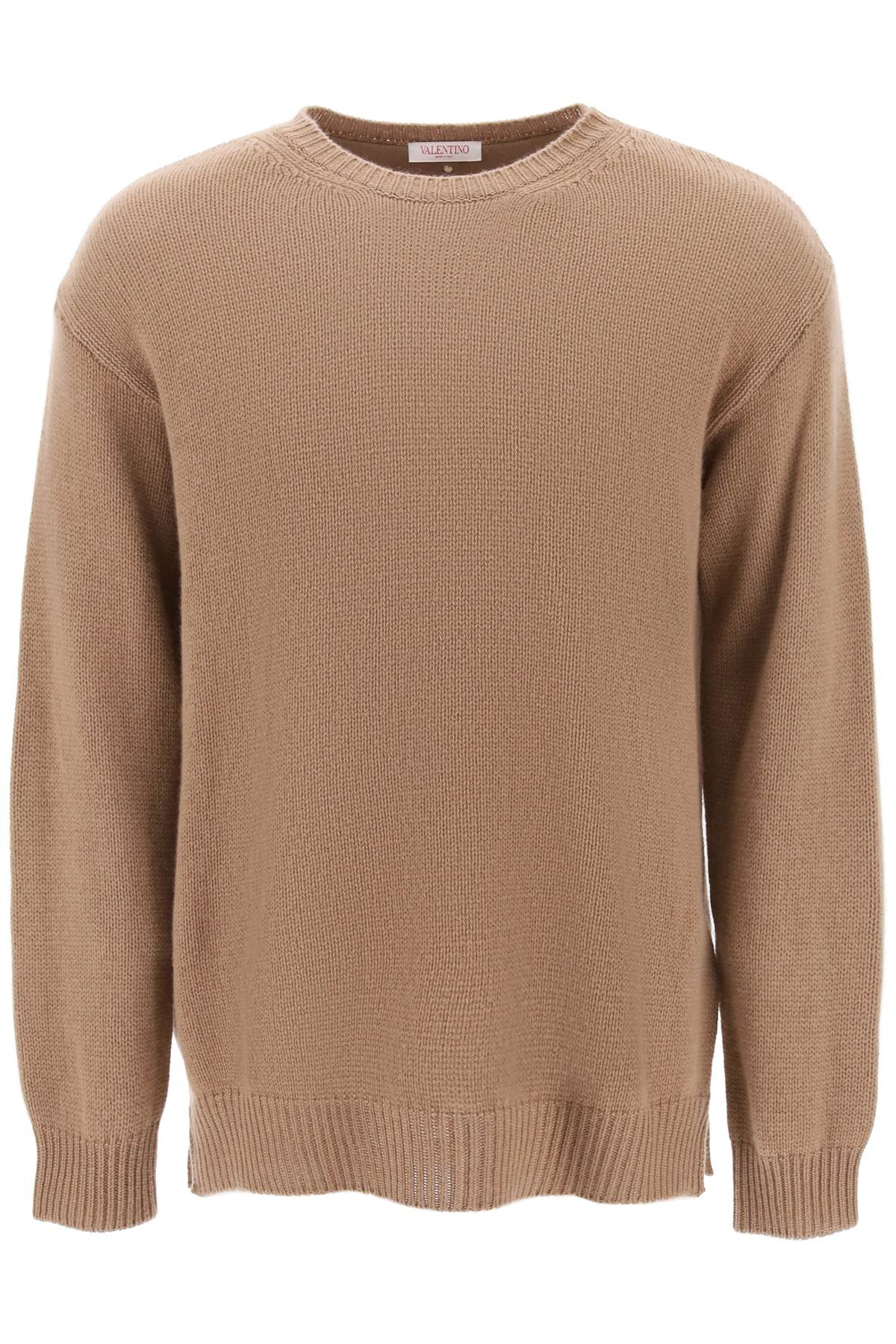 VALENTINO GARAVANI Cashmere Sweater with Stud - Oversized Fit