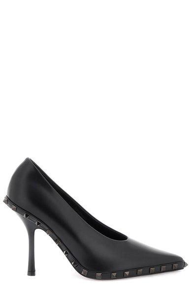 VALENTINO GARAVANI Sleek and Bold Studded Leather Pumps