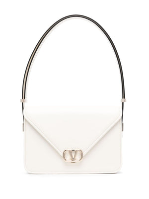 VALENTINO Elegant Ivory Handbag with Gold Closing for Women - FW23 Collection