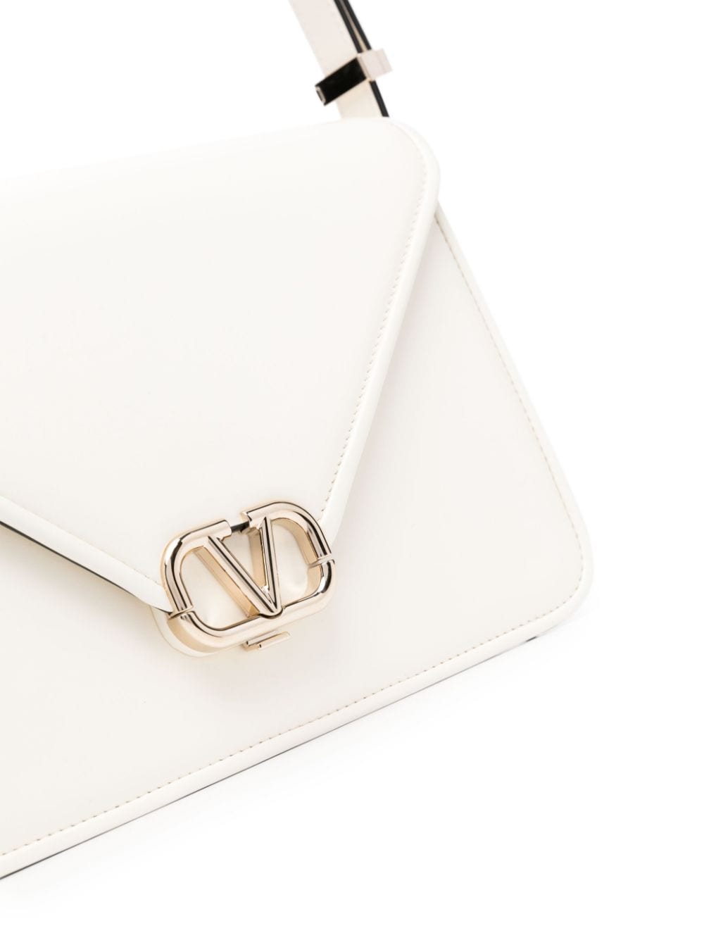 VALENTINO Elegant Ivory Handbag with Gold Closing for Women - FW23 Collection
