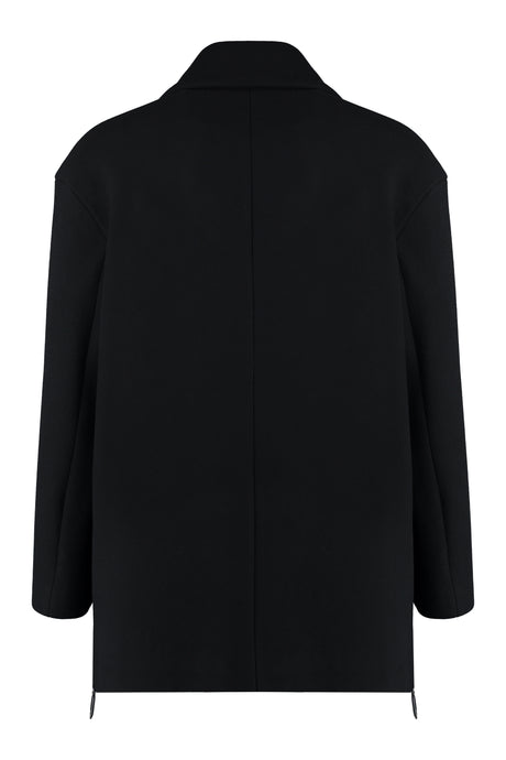GIORGIO ARMANI Double-Breasted Wool Blend Jacket for Men