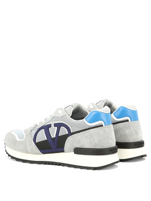 VALENTINO GARAVANI Men's Colorblock V-Logo Low-Top Sneakers