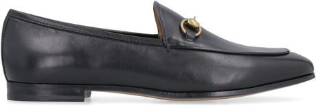 GUCCI Stylish Black Leather Loafers for Women