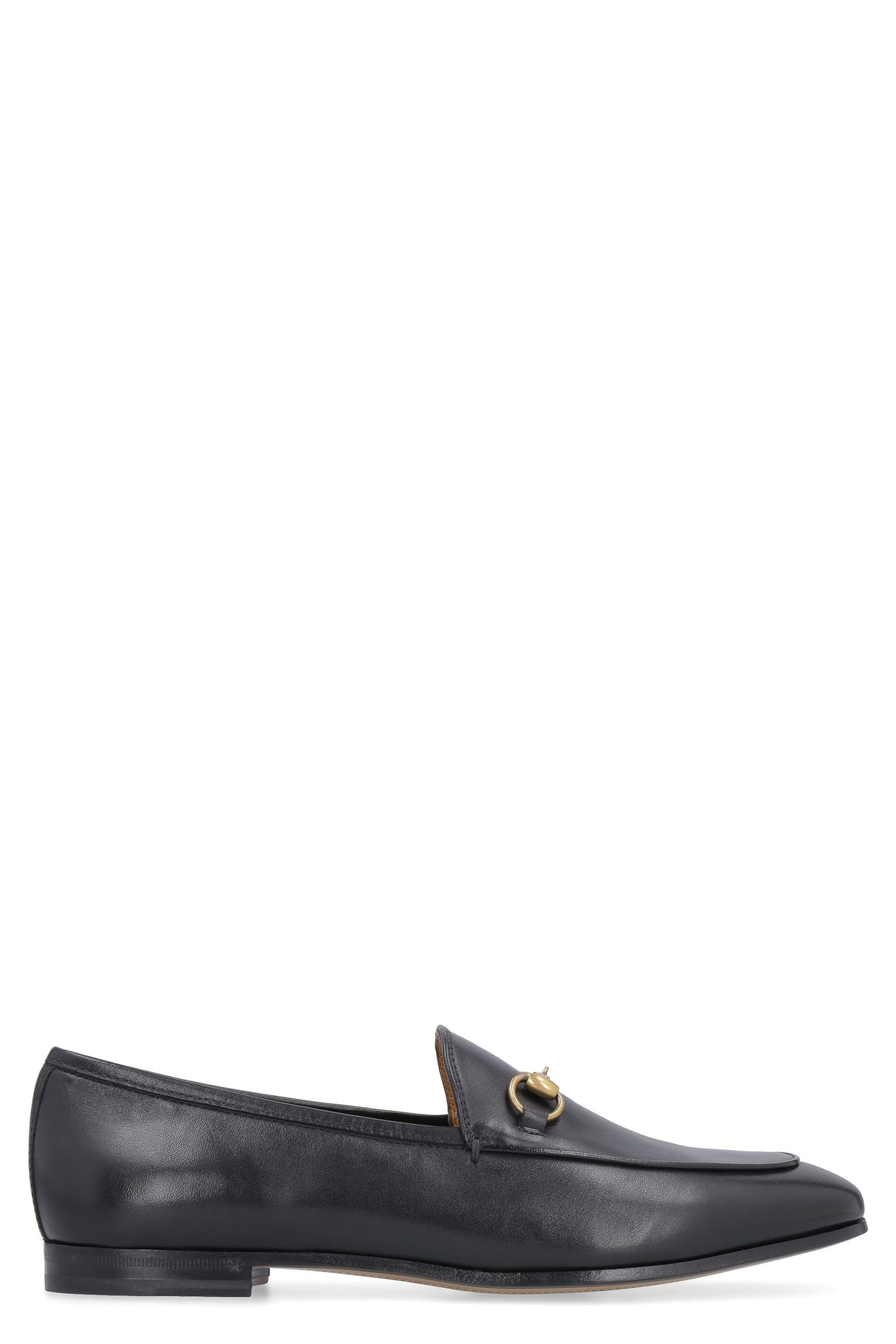 GUCCI Stylish Black Leather Loafers for Women