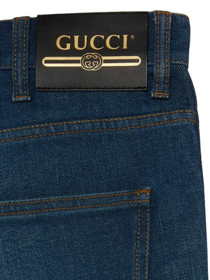 GUCCI Men's BlueMix Tapered Pants for FW22