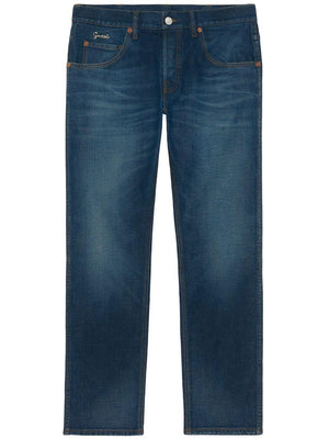 GUCCI Men's BlueMix Tapered Pants for FW22