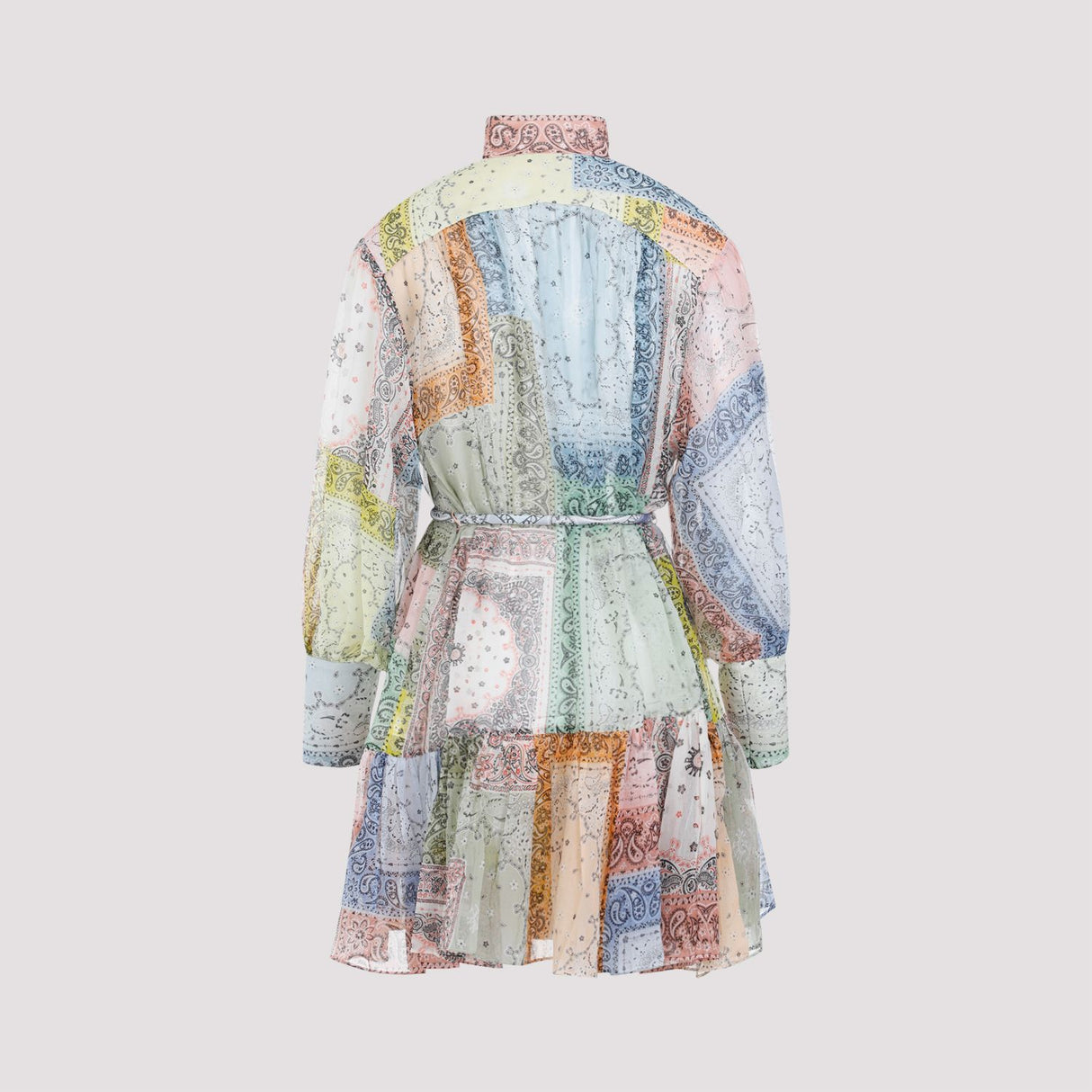 ZIMMERMANN Multicolor Lantern Mini Dress for Women - SS24 Collection