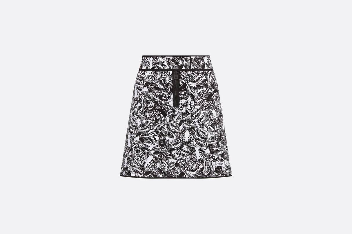 DIOR Butterfly Miniskirt in White and Black