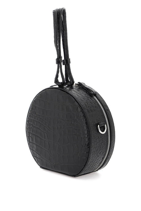 Túi xách đen sành điệu với các cụm từ da cá sấu cho người tiêu dùng thời trang