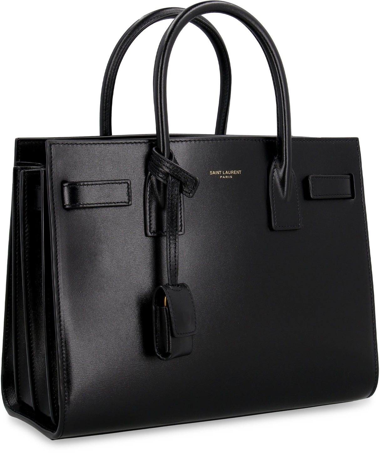 SAINT LAURENT Classic Black Leather Tote Bag for Women - SS23 Collection