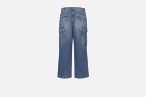 DIOR Blue Cargo Jeans for Women - SS24 Season Fashion Item