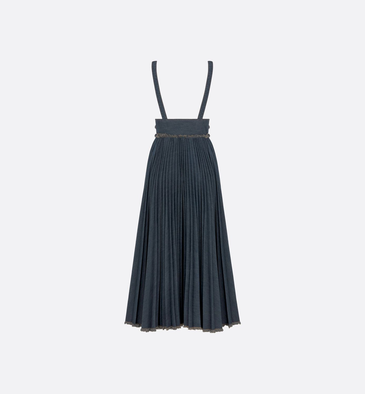 DIOR Blue Mid Length Pleated Dress for Women - SS24 Collection