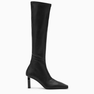 COURREGÈS Chic Square Toe Stretch Boots