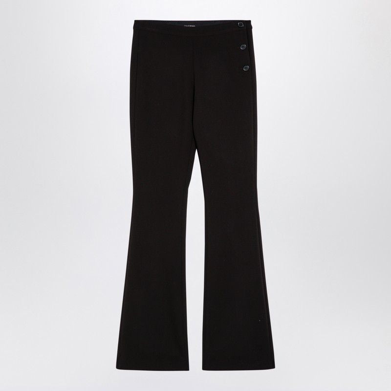 COURREGÈS Elegant Side-Button Wool Trousers for Women