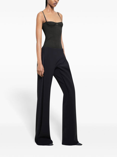 COURREGÈS Mid-Rise Layered Trousers with Panel Detailing